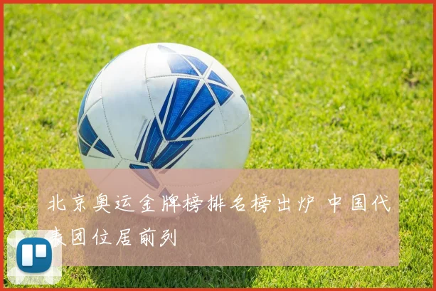 北京奥运金牌榜排名榜出炉 中国代表团位居前列